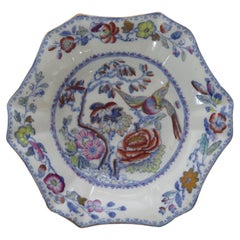 Bol ou plat Mason's Ironstone à motif d'oiseaux volants, vers 1900