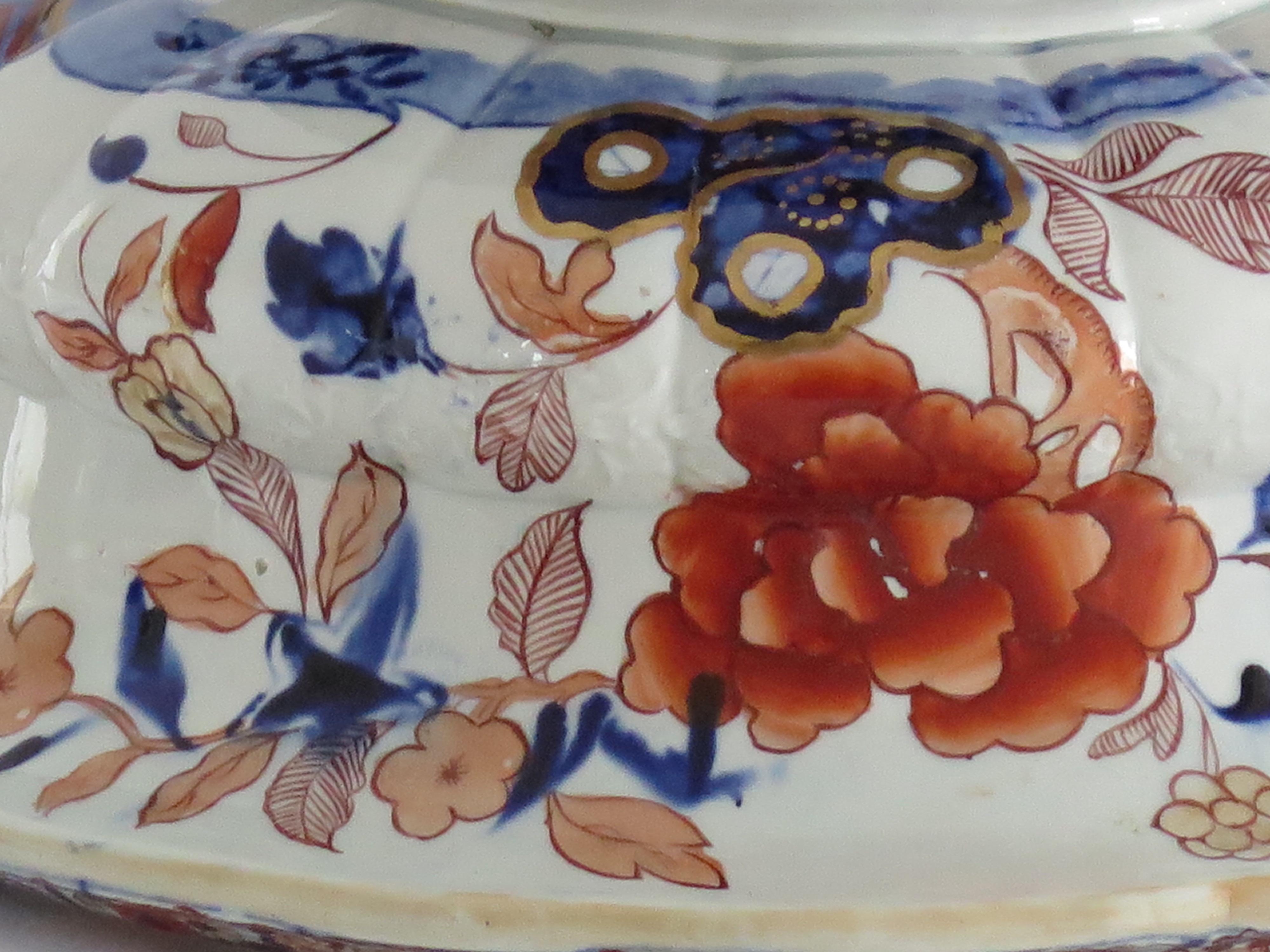 Mason's Ironstone Bowl Very Large in Peking Vase Pattern, Georgian circa 1818 5