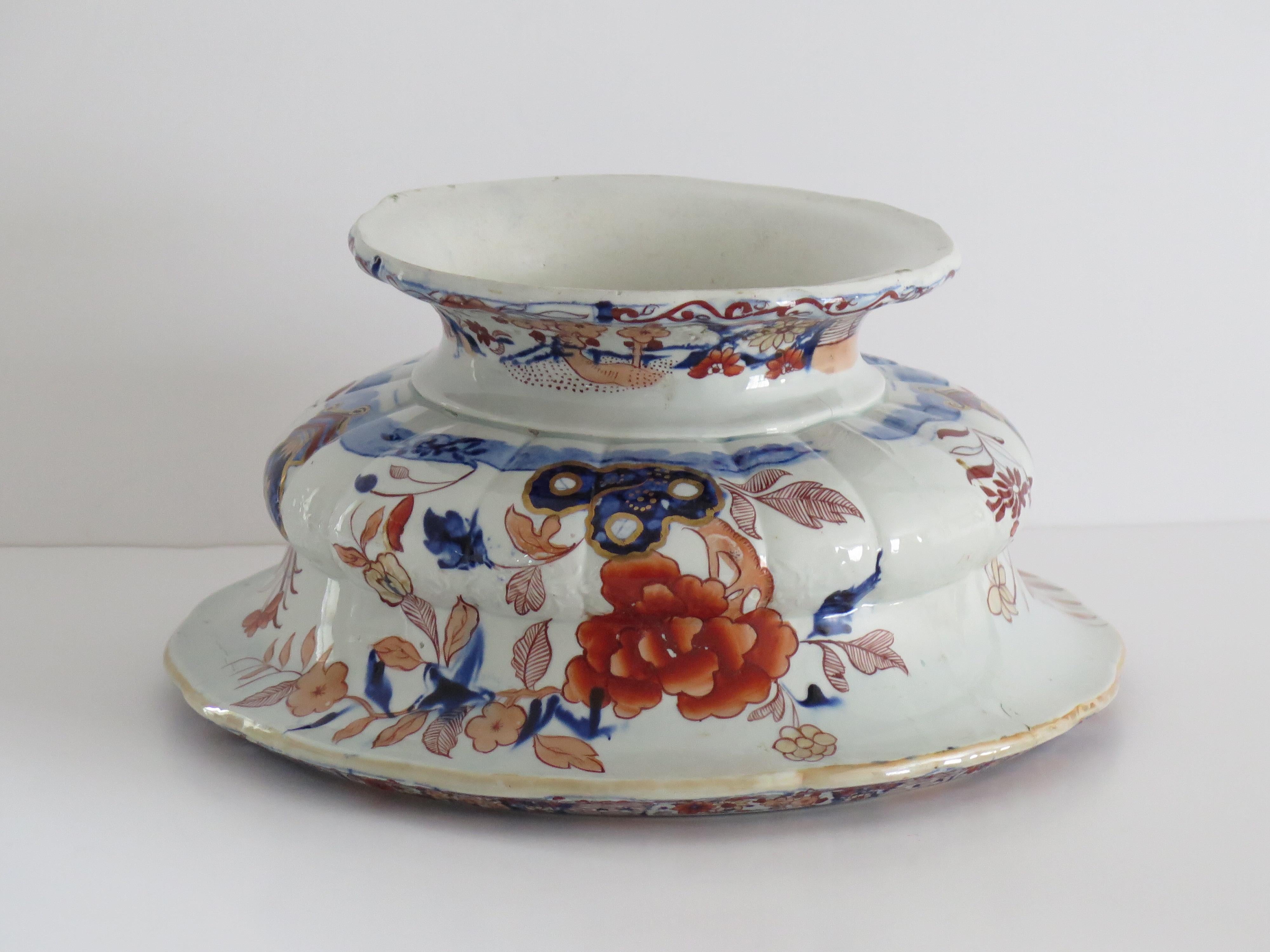 Mason's Ironstone Bowl Very Large in Peking Vase Pattern, Georgian circa 1818 8
