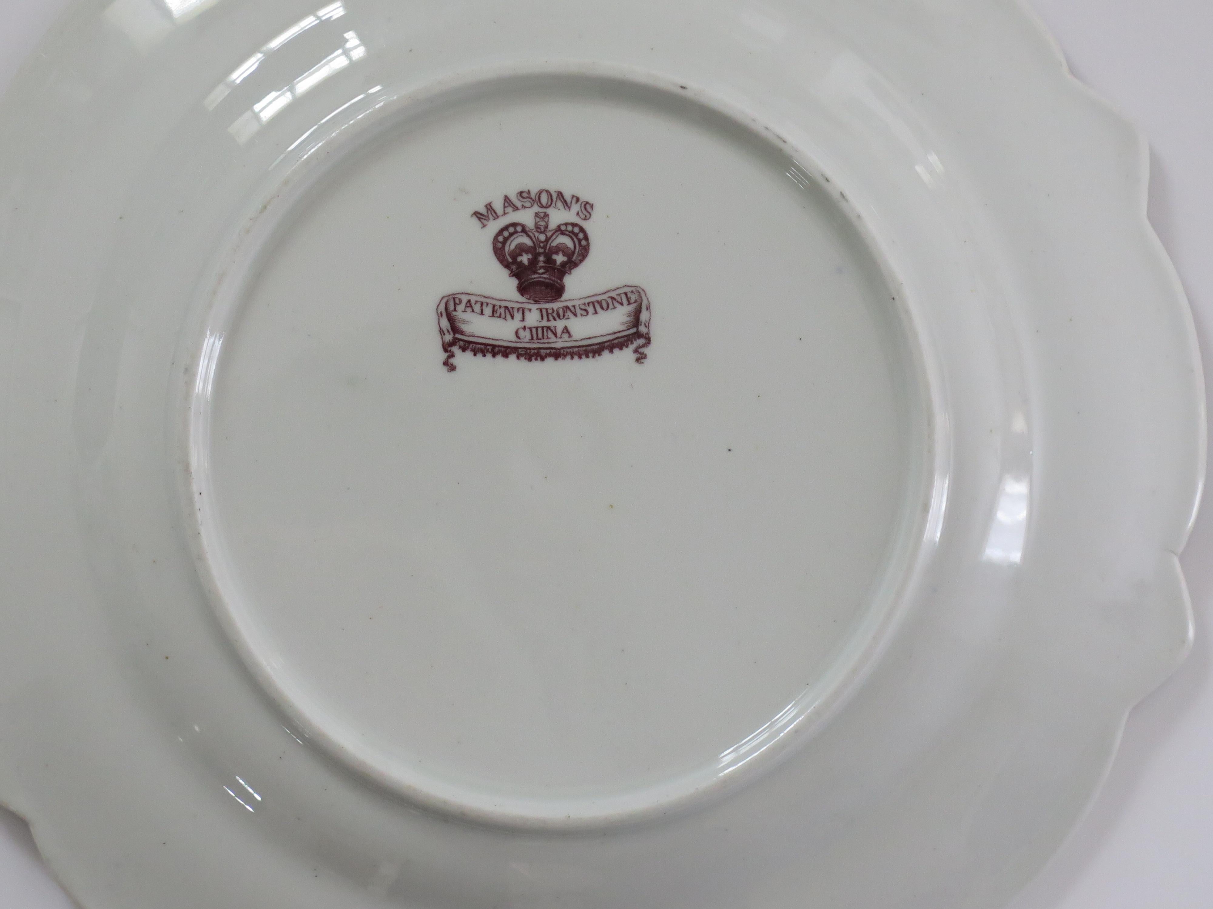 Plato de gabinete de Mason's Ironstone en el raro patrón de pato Muscove, hacia 1825 en venta 7