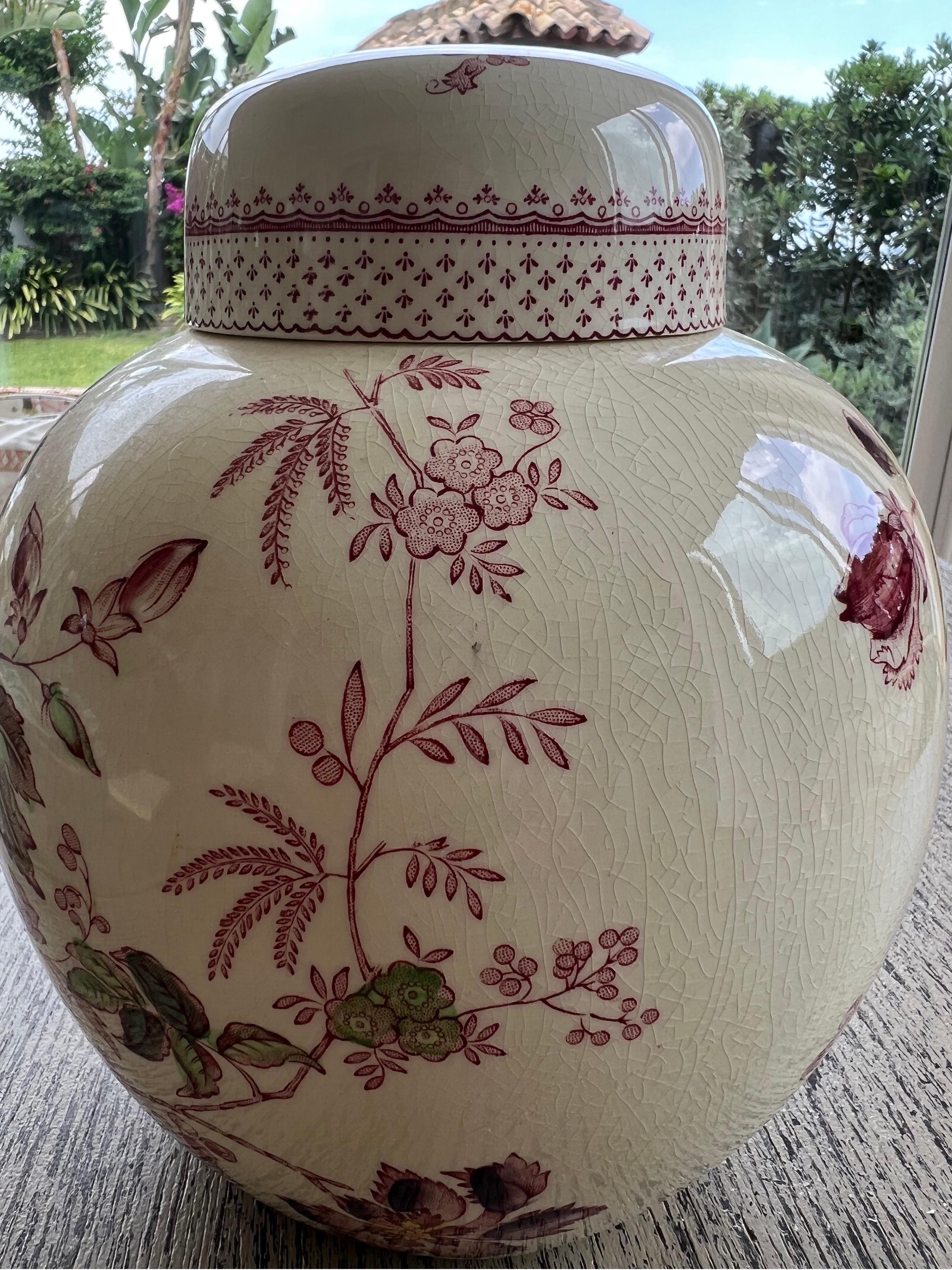 masons ironstone ginger jar