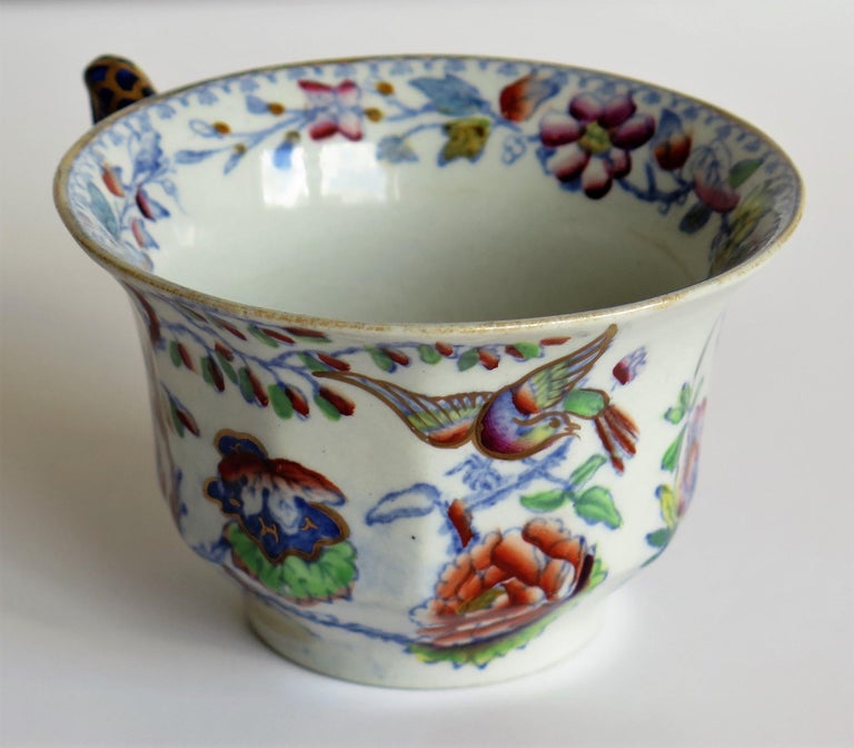Mason's Ironstone Cup and Saucer in the Flying Bird Pattern, circa 1870 ...