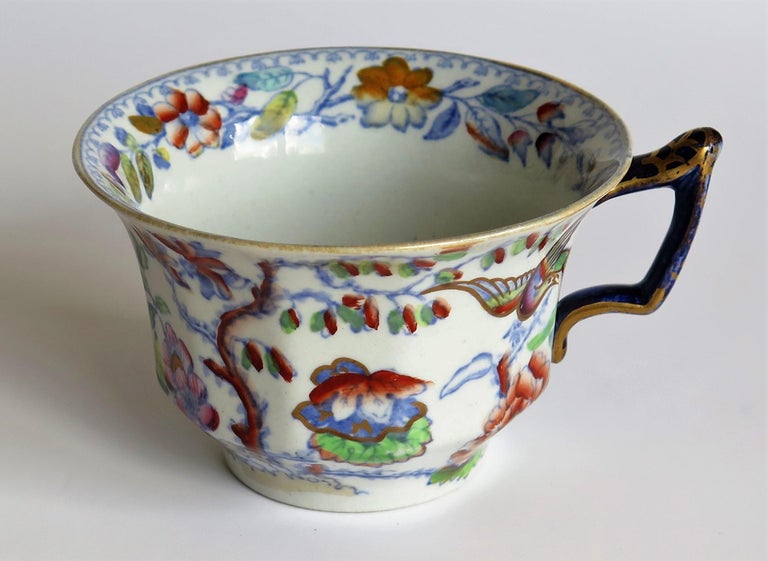 Mason's Ironstone Cup and Saucer in the Flying Bird Pattern, circa 1870 ...