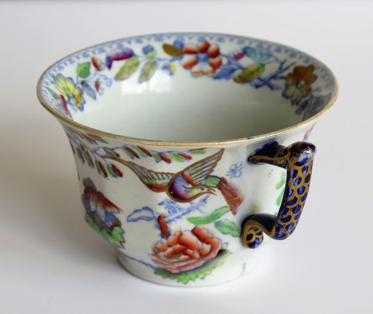 Mason's Ironstone Cup and Saucer in the Flying Bird Pattern, circa 1870 ...