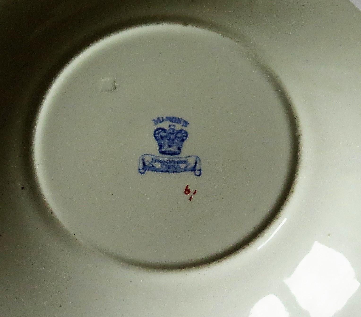 Mason's Ironstone Desert Plate or Dish in Flying Bird Pattern, circa 1880 10