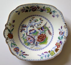 Mason's Ironstone Desert Plate or Dish in Flying Bird Pattern, circa 1880
