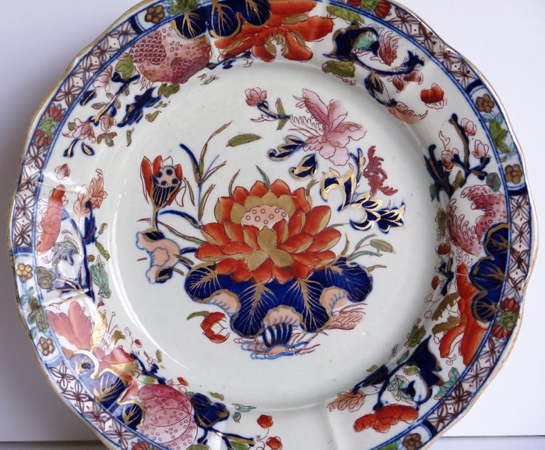 Mason's Ironstone Dish or Deep Plate Water Lily Pattern, Impressed Mark ...
