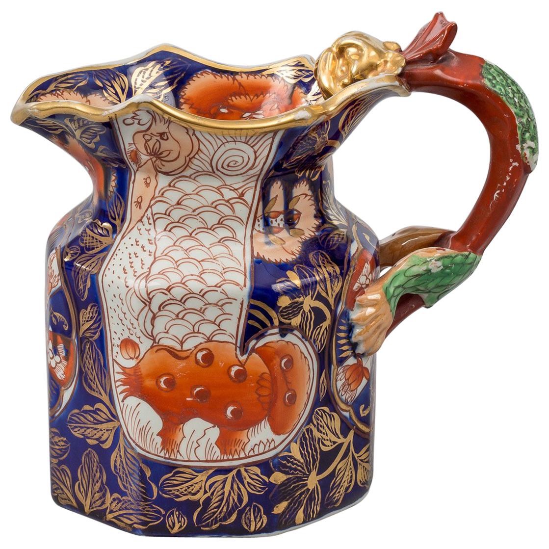 Mason's Ironstone "Elephant's Foot" Pattern Jug For Sale