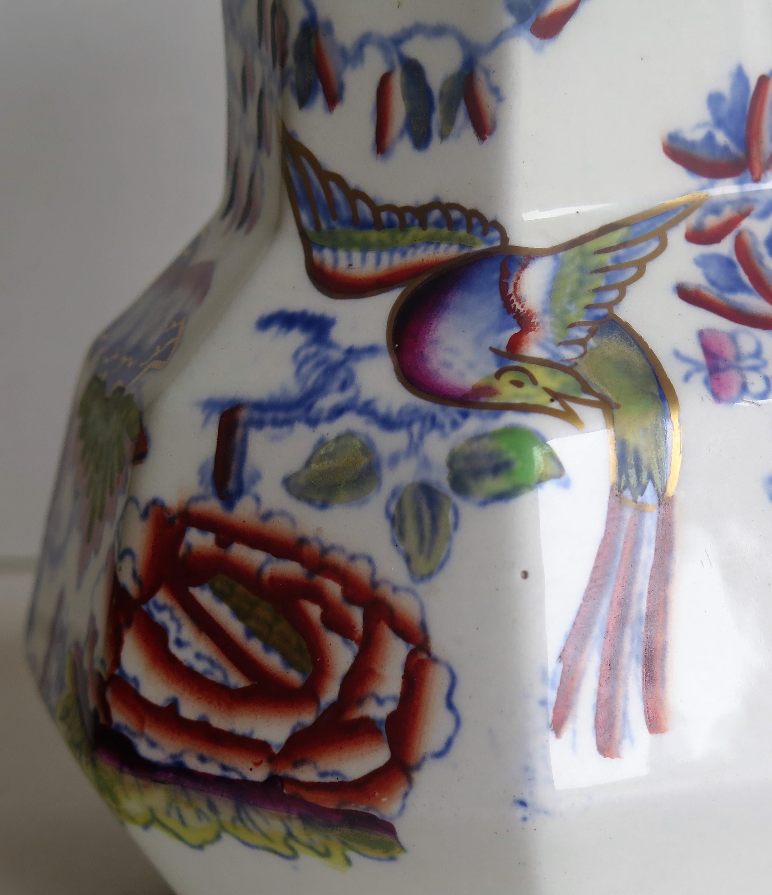 Mason's Ironstone Hydra Jug or Pitcher in Flying Bird Pattern, circa 1870 1