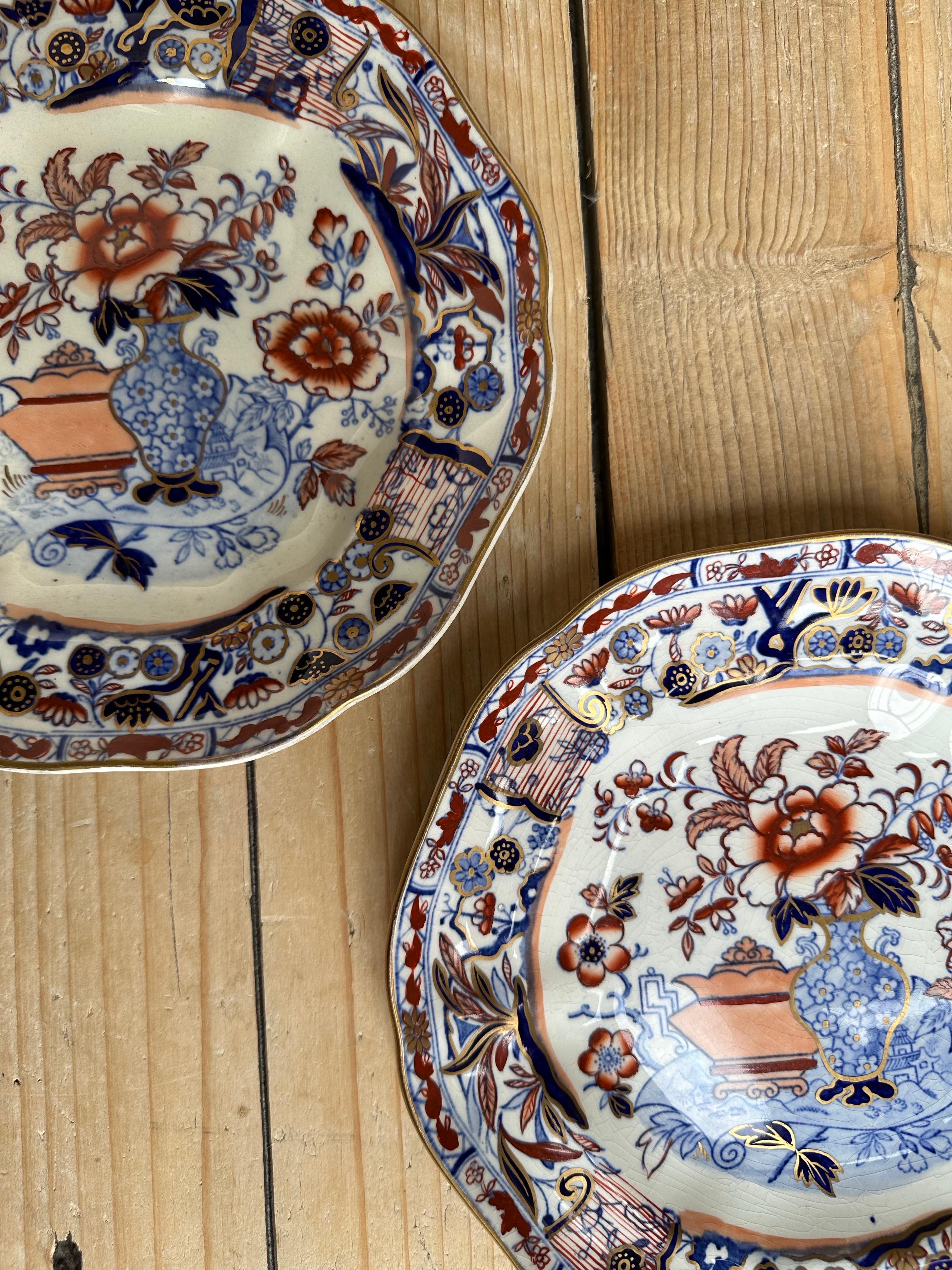 Mason's Ironstone Imari Plates, Set of 2, Circa 1900 im Angebot 2