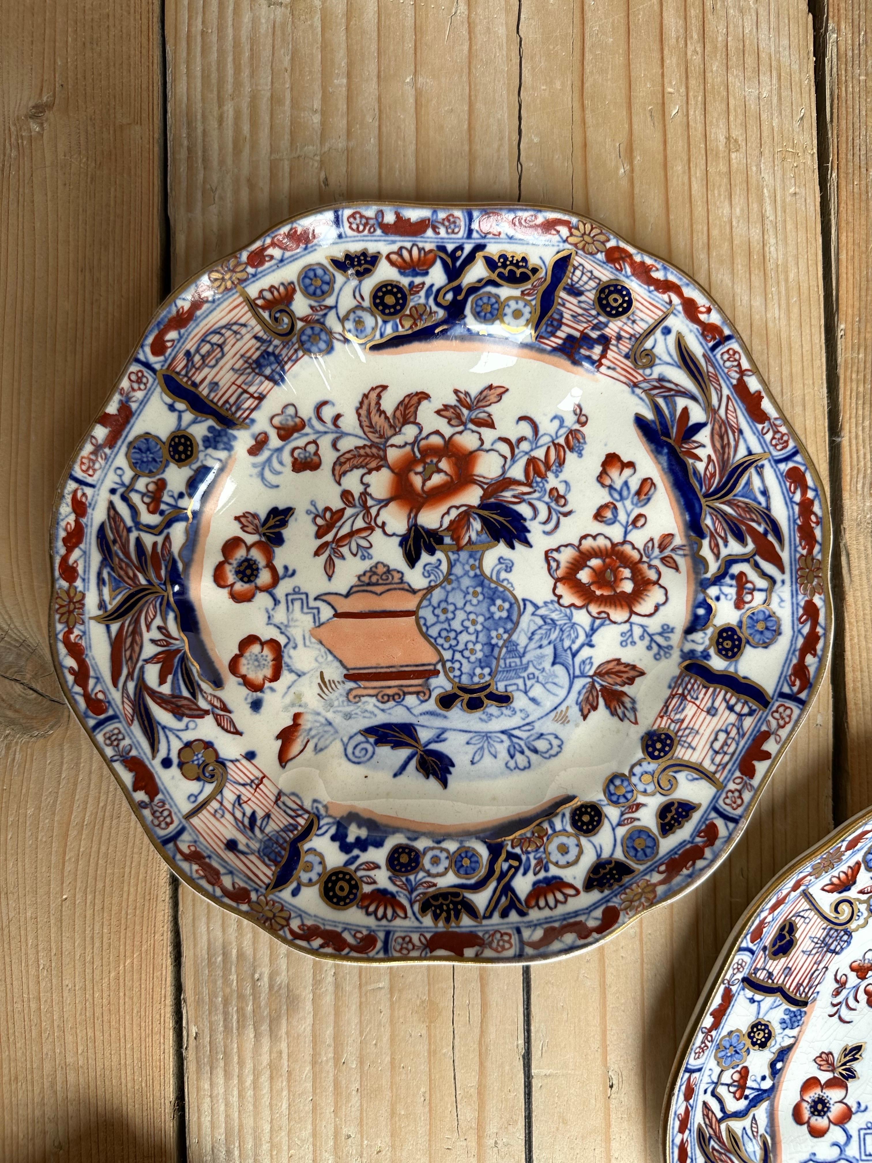Mason's Ironstone Imari Plates, Set of 2, Circa 1900 im Angebot 3