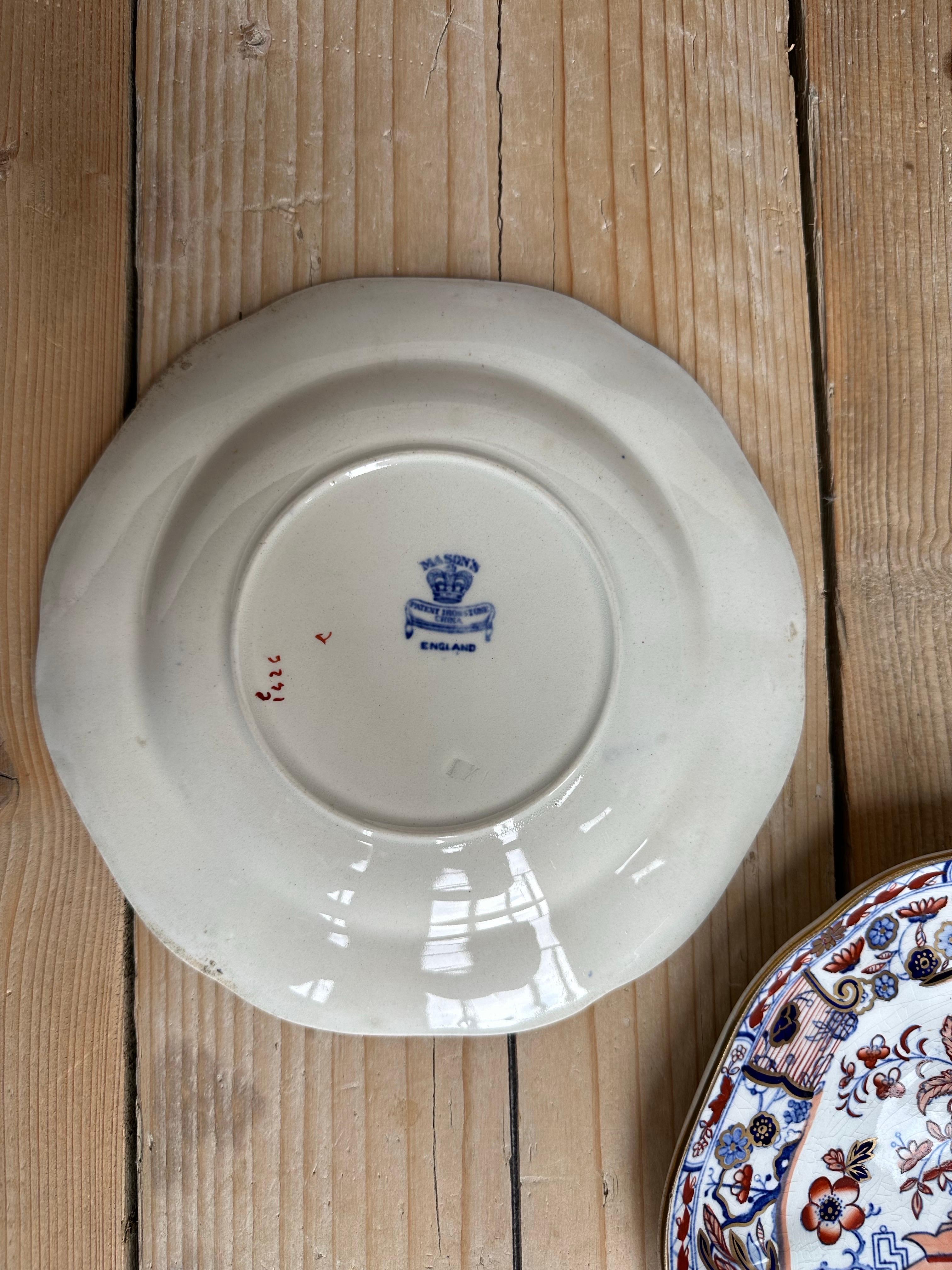 Mason's Ironstone Imari Plates, Set of 2, Circa 1900 im Angebot 5