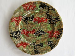 Mason's Ironstone Large Dinner Plate Chinoiserie Bandana Pattern, circa 1870