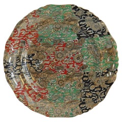 Mason's Ironstone Large Dinner Plate in Bandana Pattern, circa 1900