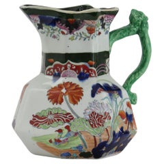 Antique Mason's Ironstone Large Jug or Pitcher in rare Muscove Duck Pattern, circa 1825