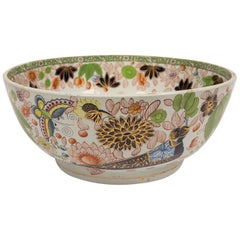 Masons Ironstone Large Punch Bowl Made in England circa 1815