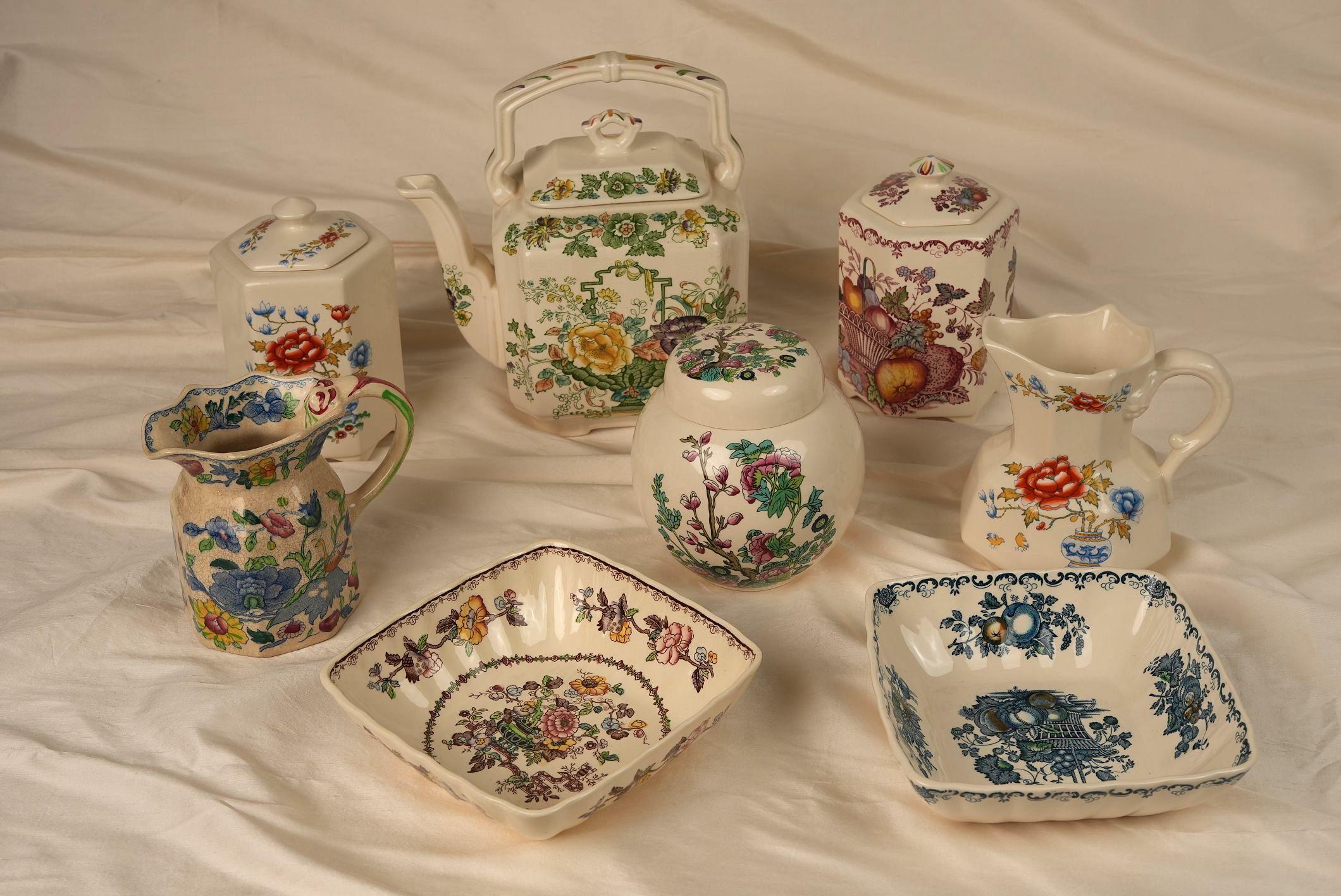 Mason’s Ironstone Nabob Square Bowl For Sale 1