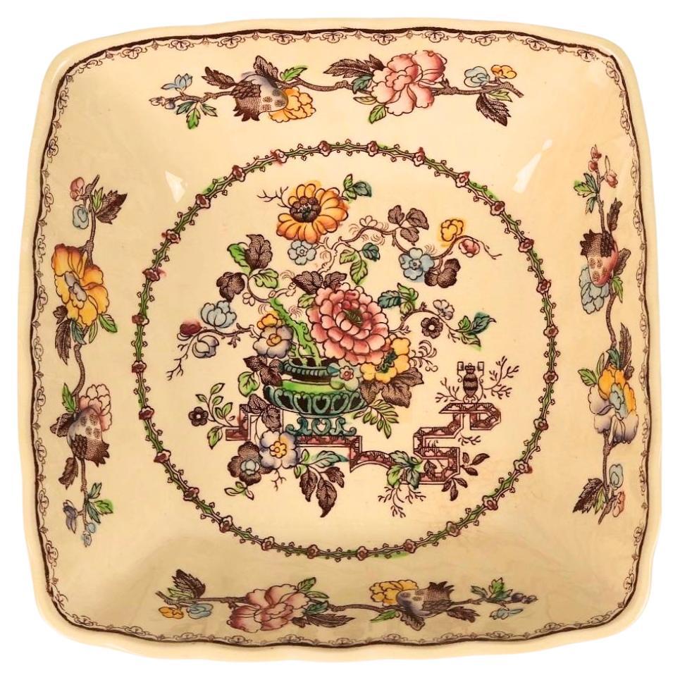 Mason's Ironstone Nabob Quadratische Schale