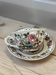 Mason's Ironstone Nabob Tea Set, 14 Pieces, Floral, 1920, England