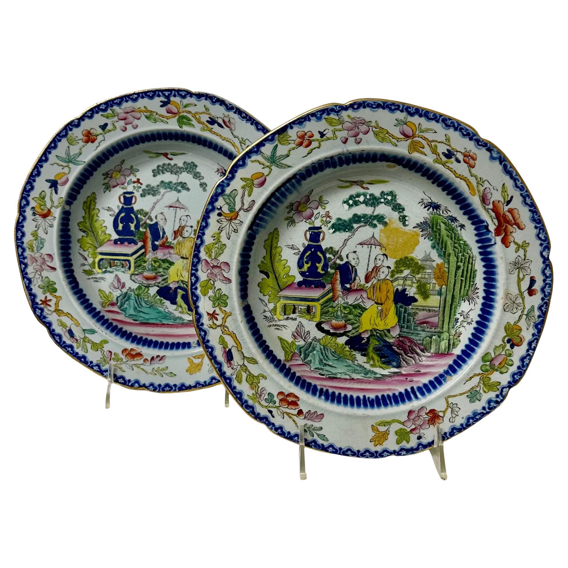Masons Ironstone Plates - A Pair For Sale