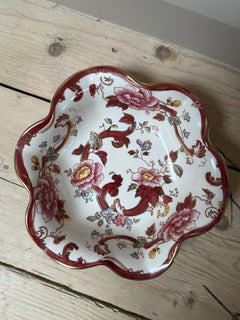 Mason's Ironstone Red Mandalay Jug & Flower Bowl Set