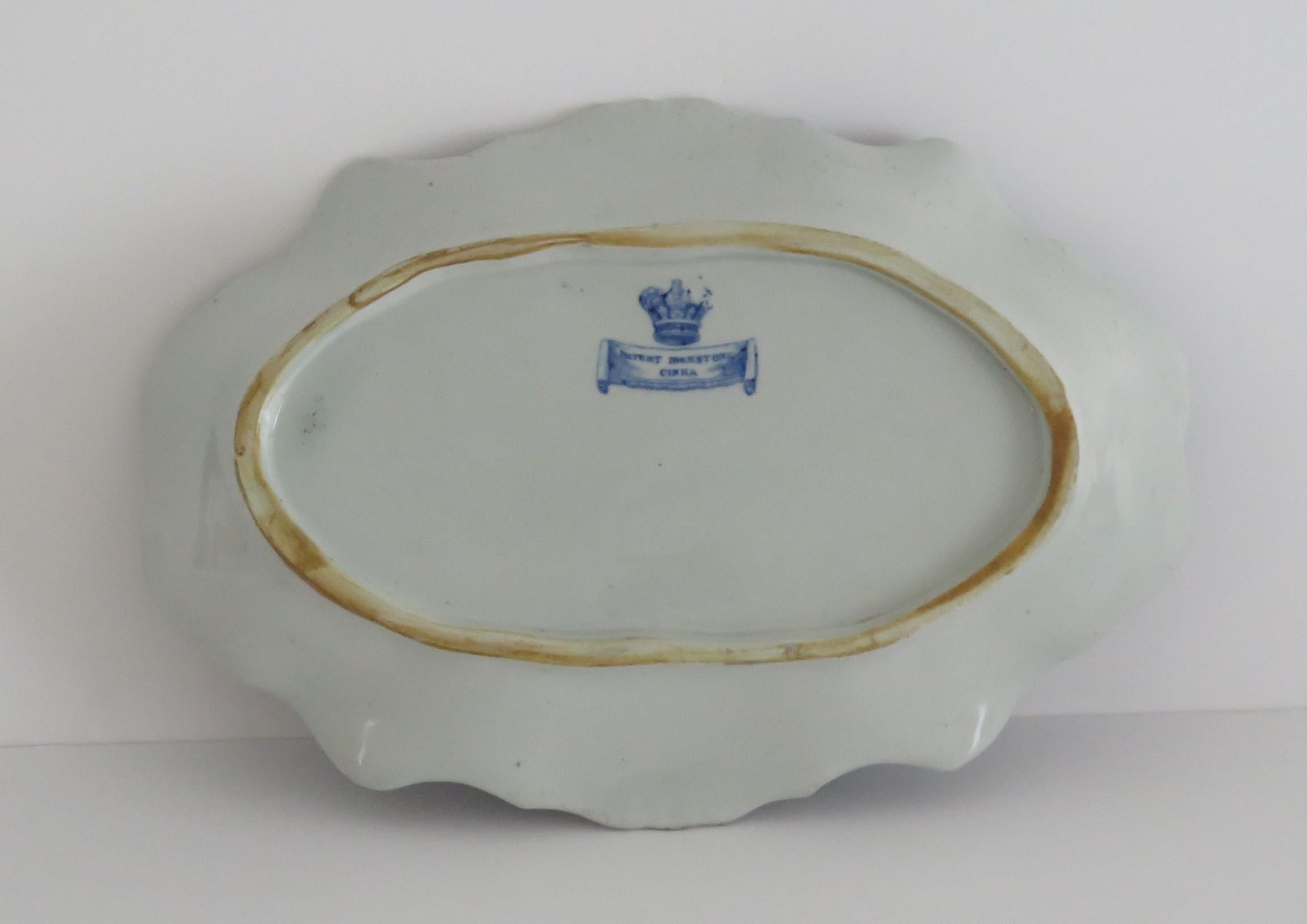 Mason's Ironstone Serving Dish Blue & White India Pheasants Pattern, Circa 1820 In Good Condition In Lincoln, Lincolnshire