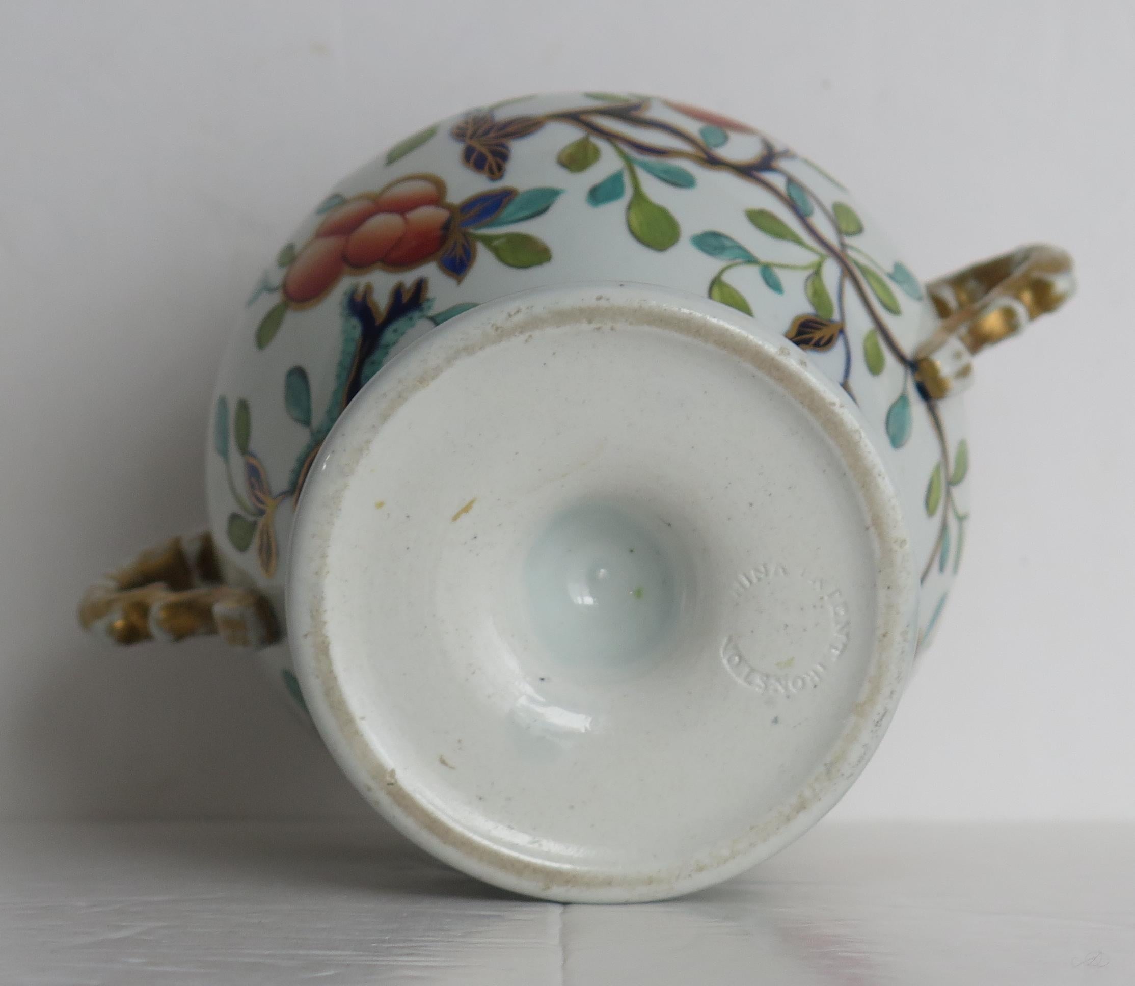 19th Century Mason's Ironstone Vase in Floral Japan Pattern, English Georgian, circa 1815