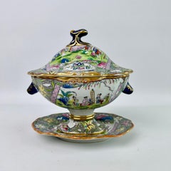 Mason's Patent Ironstone Dessert Service, Famille Verte Chinoiserie, 1813-1820