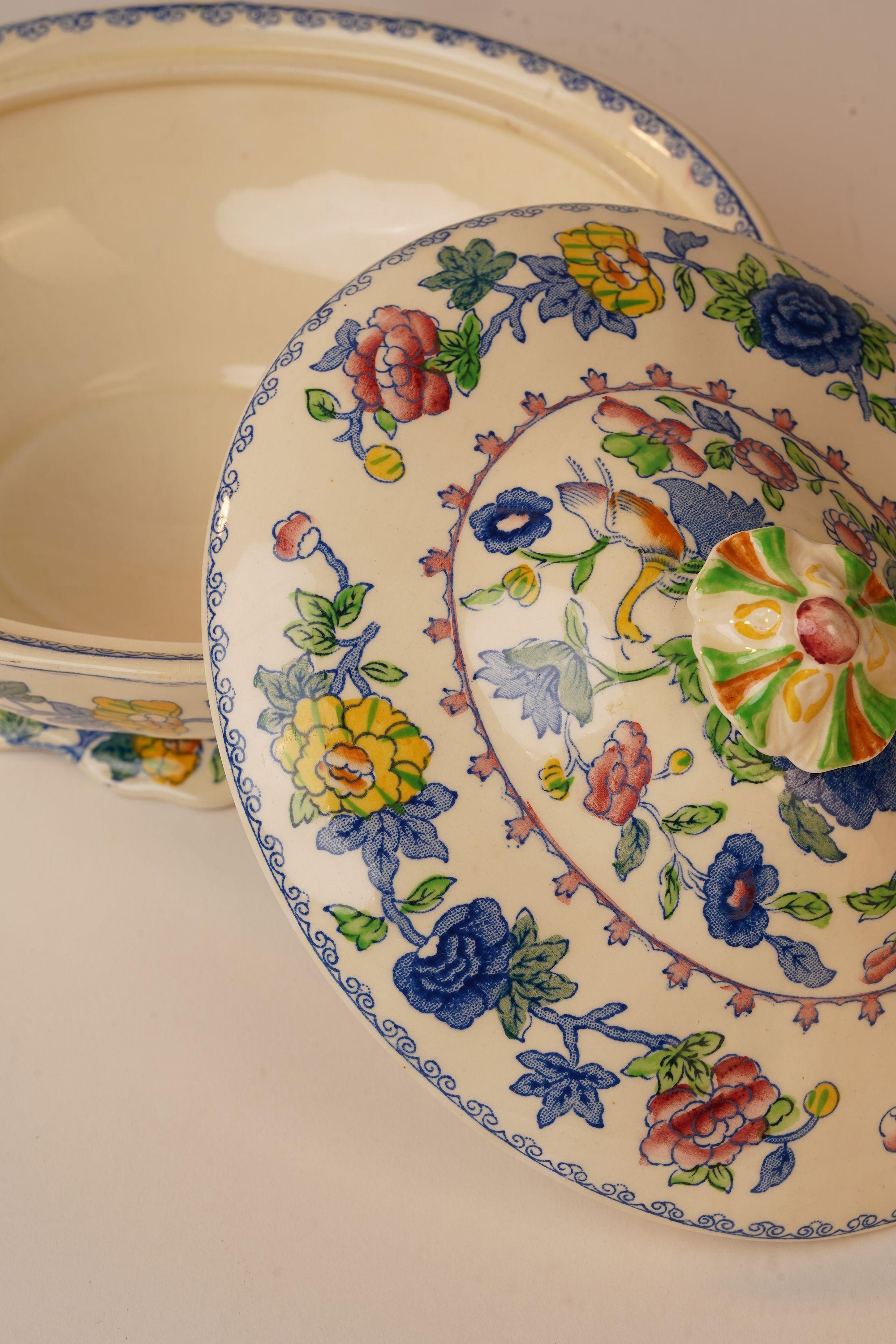 British Mason's Regency Ironstone, 23-Piece Dinner Service, Circa 1920 For Sale