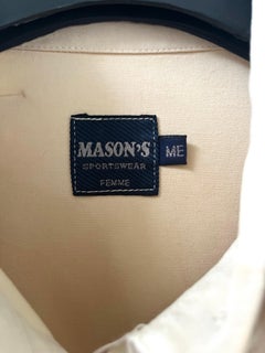 Mason's Sportswear Women's — Safari Shirt-Jacket in Sand-Colored Cotton