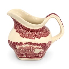 Mason’s Vista Red Transferware Ironstone Creamer, England, 1950