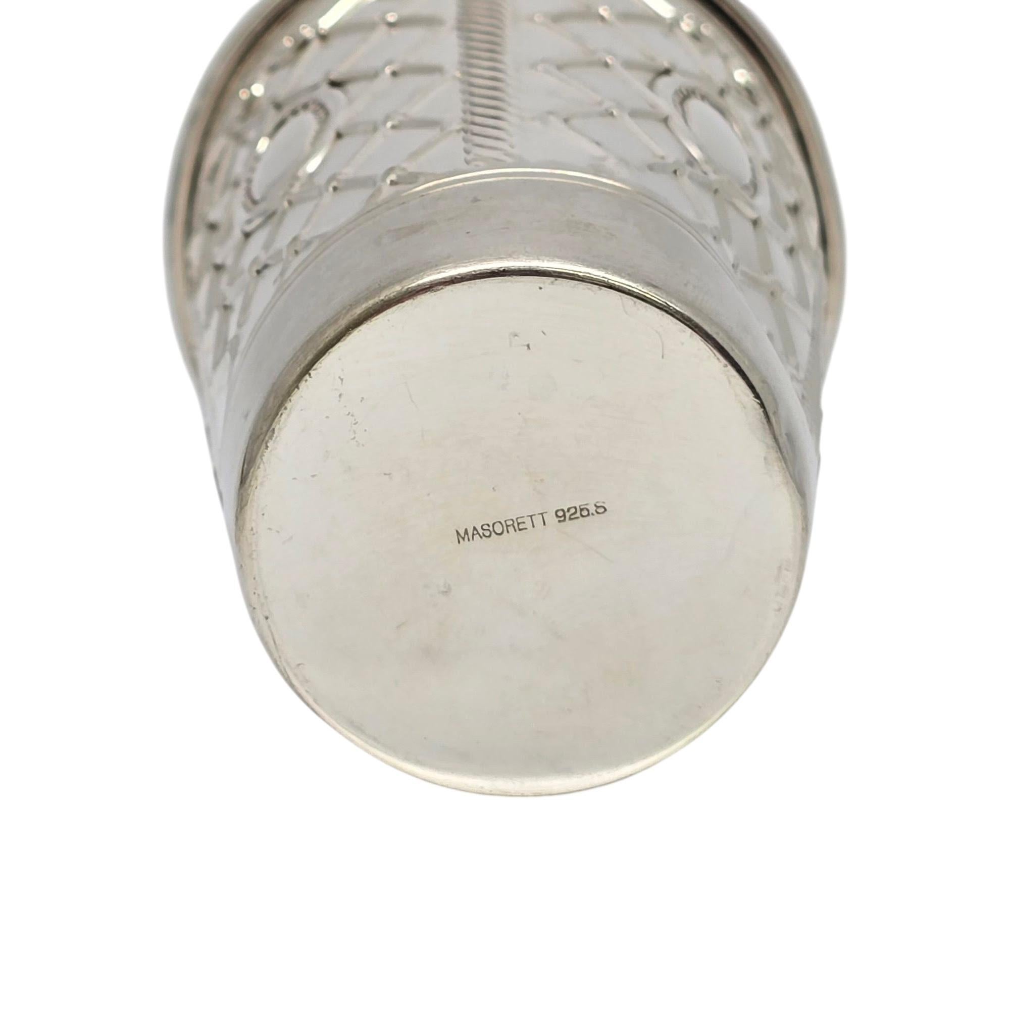 Masorett Sterling Silver Gold Wash Interior Kiddush Cup with Engraving #21683 4
