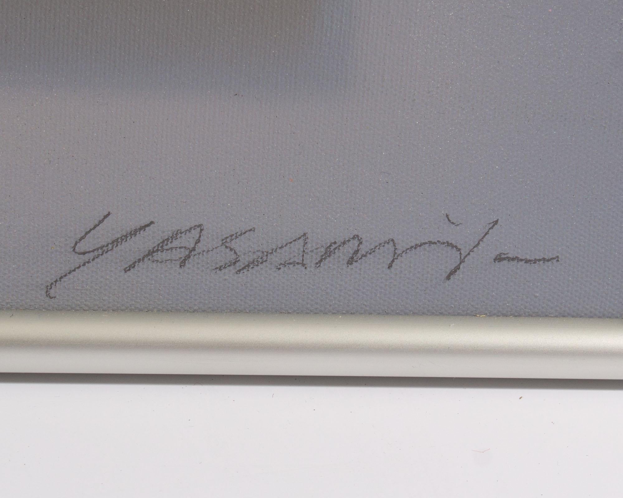 Masoud Yasami, signiertes abstraktes Gemälde aus Acryl auf Leinwand im Angebot 1