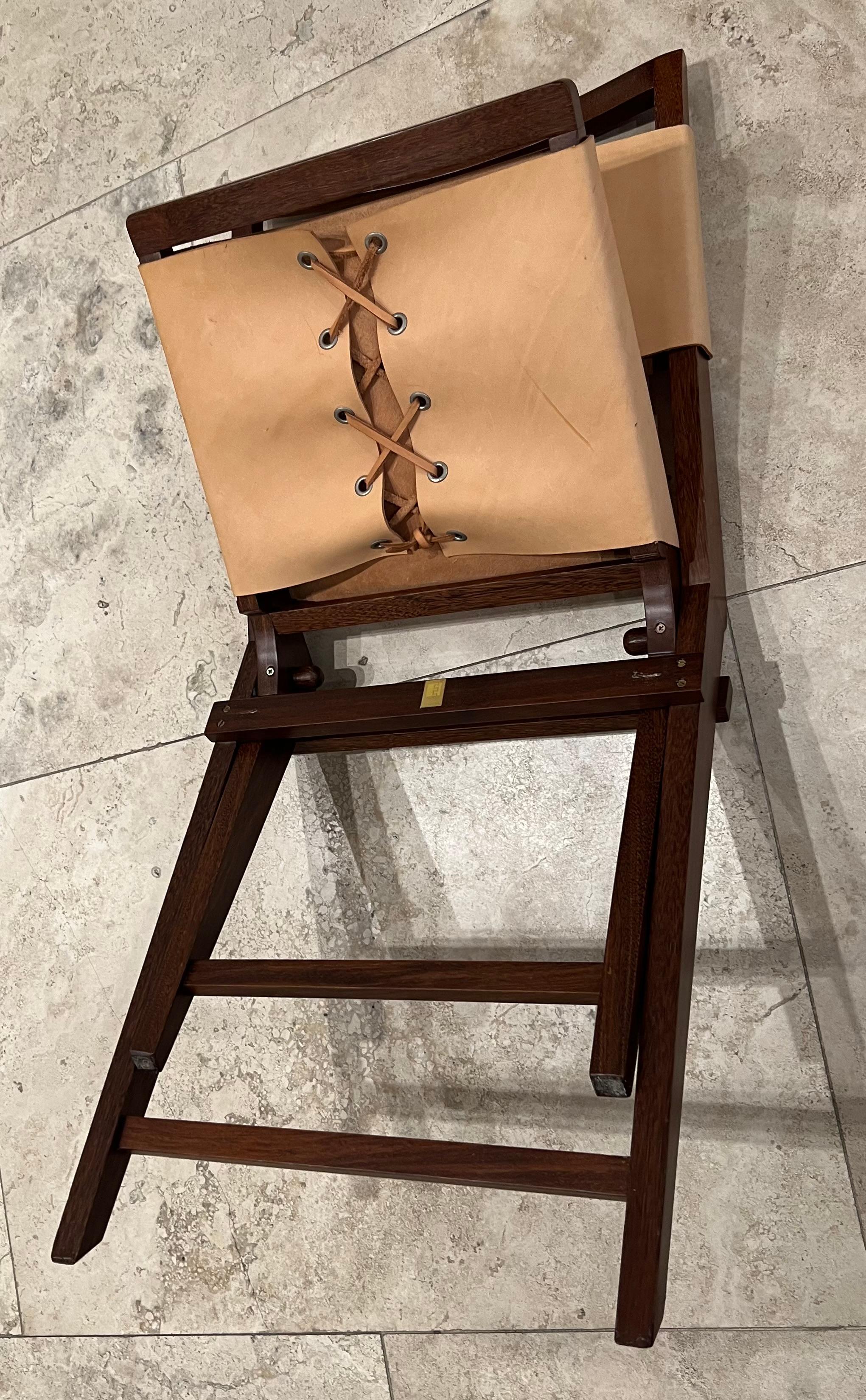 Leather MASP Auditorium Chair by Lina Bo Bardi For Sale