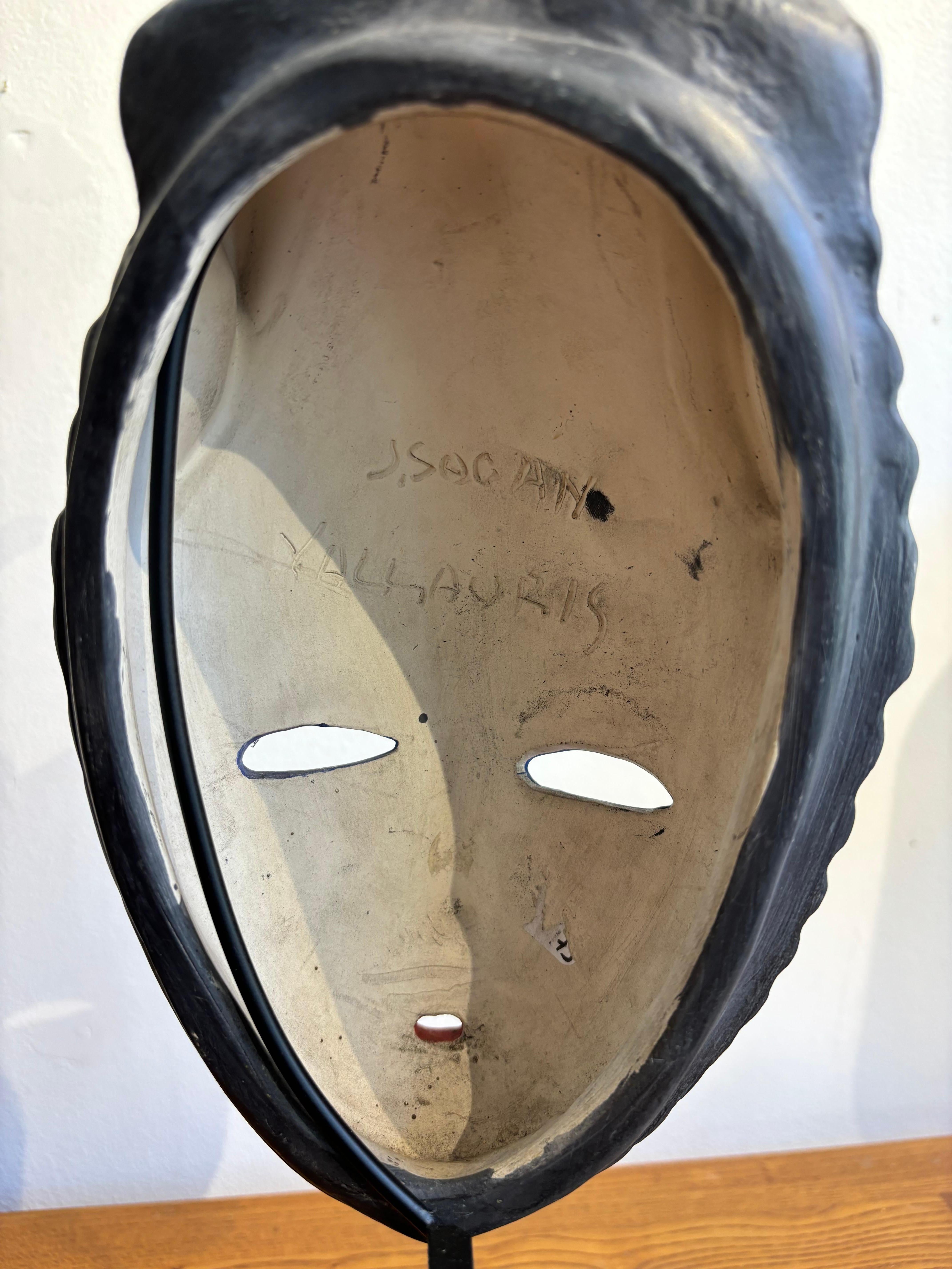 Ceramic Masque africaniste par Jacques Sagan
