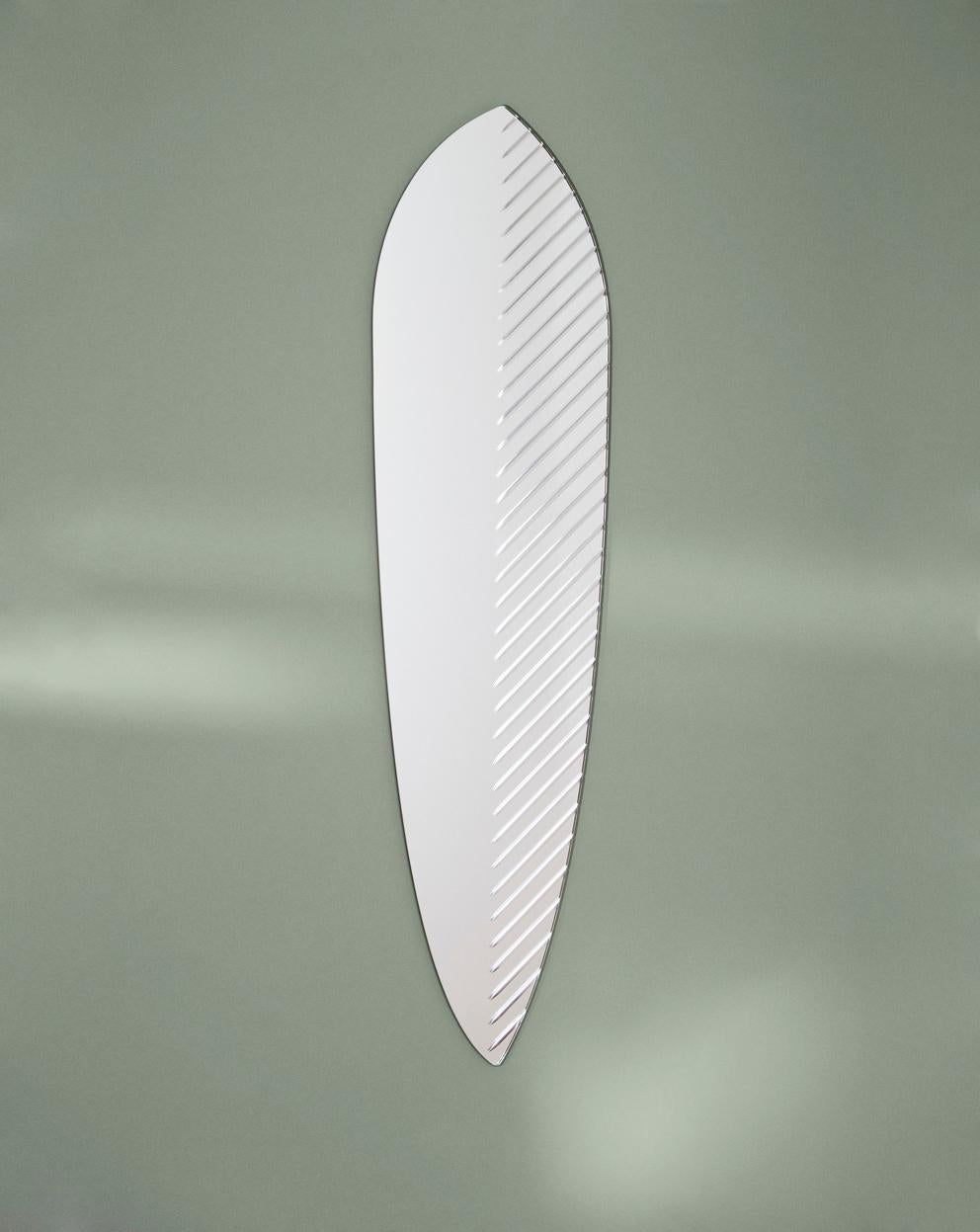 Post-Modern Masquerade Feather Mirror by Warm Nordic For Sale