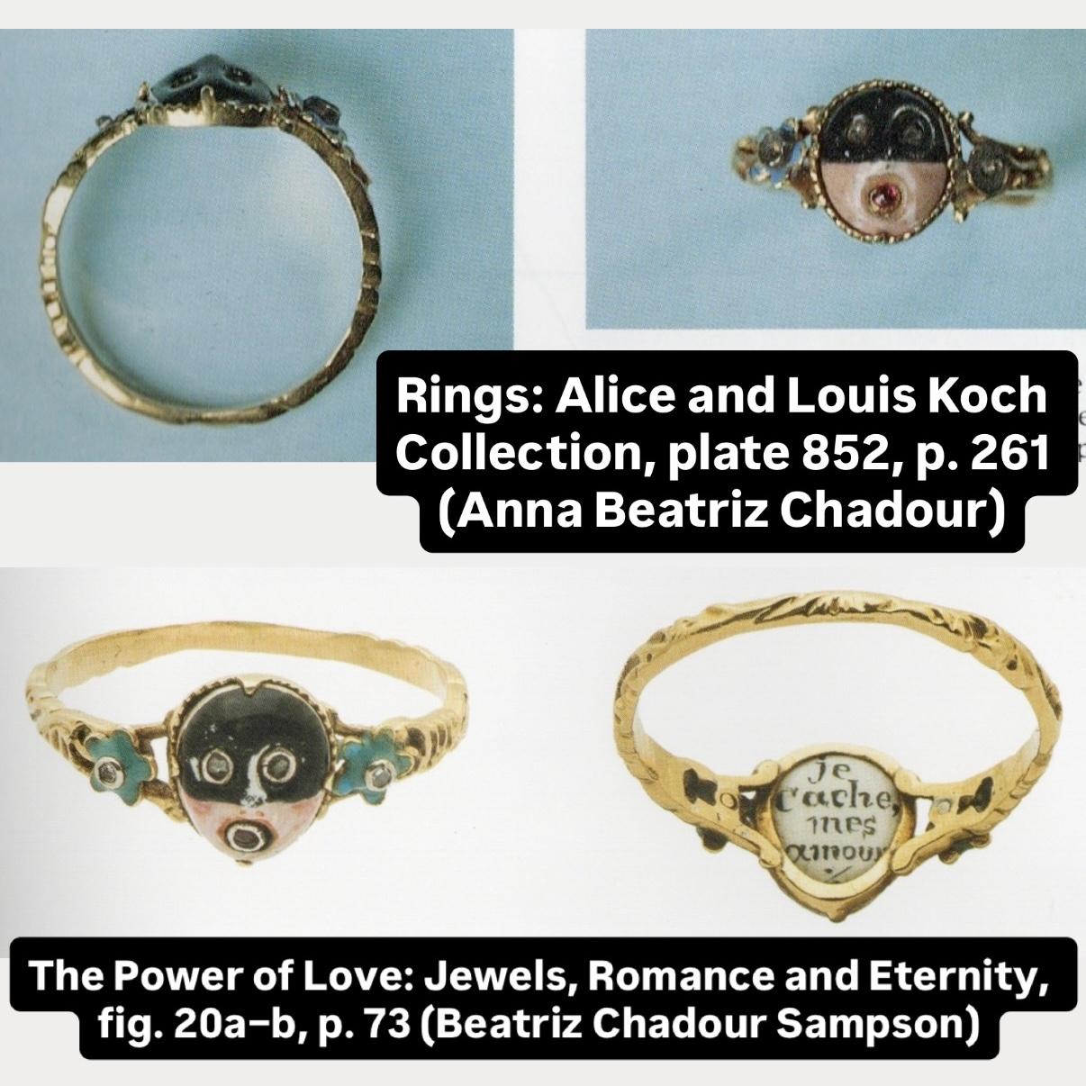 Anillo de Mascarada que Oculta la Inscripción de un Amante. Europa Occidental, hacia 1760. en venta 11