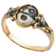 Masquerade Ring Concealing a Lover’s Inscription. Western Europe, circa 1760.