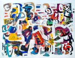 "Colorful Stories" by Masri - Large Colorful Stunning Contemporary Abstract