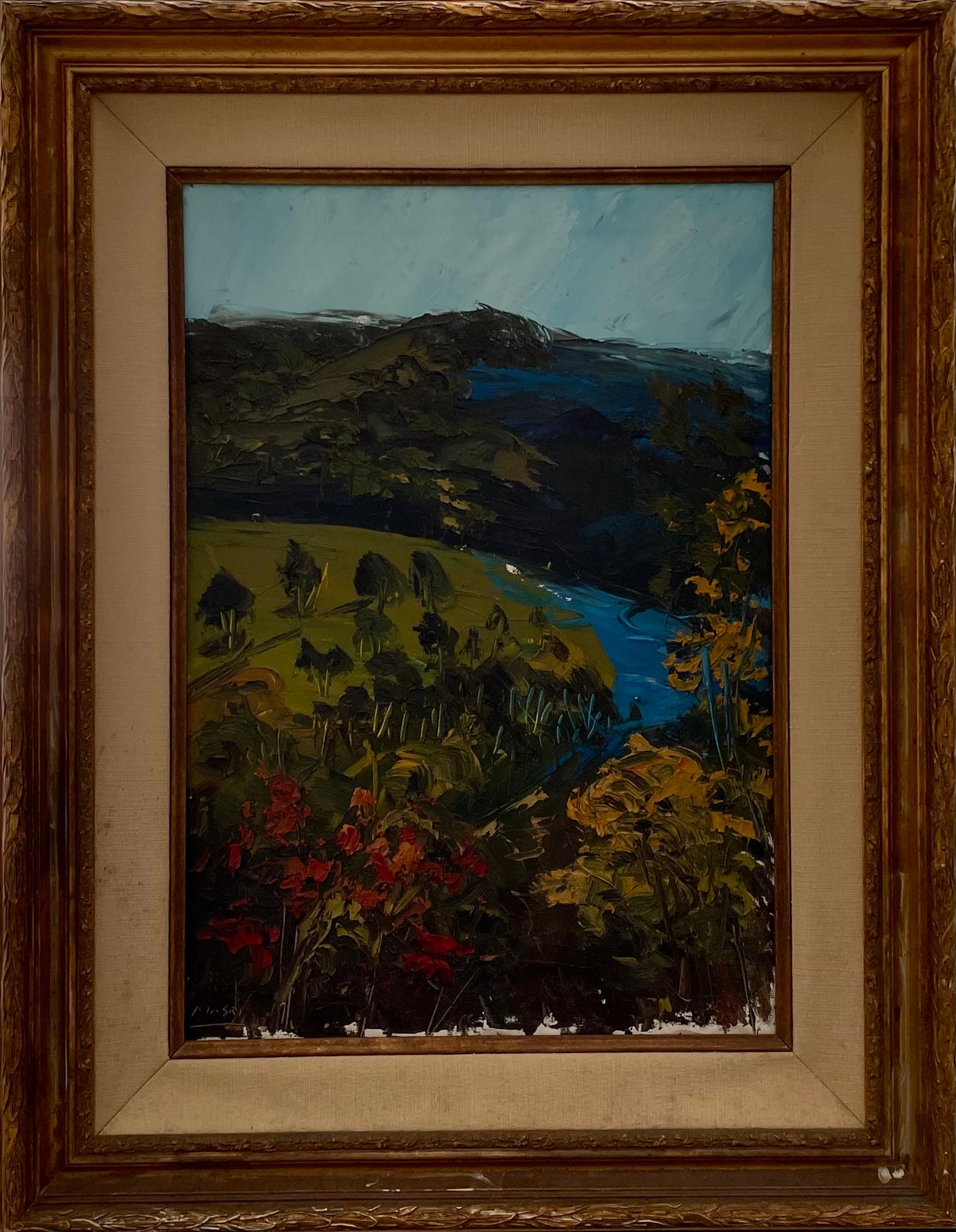 « Flora Nature », huile sur toile contemporaine  Paysage par Masri - Painting de Masri Hayssam