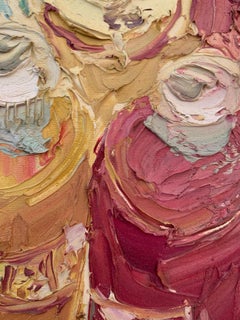 "Into My Studio" olio su tela di Masri