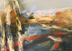 "Lake Bilancino" Oil on Canvas 20"x28" by Masri