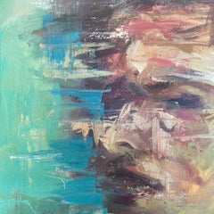 Ritratto astratto 'Look At You' - Serie Expression 36 "x36" di Masri