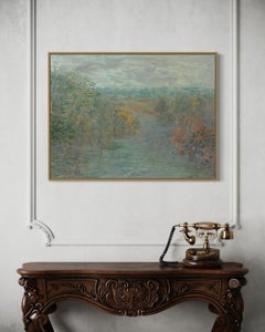 "Erinnerung an einen ruhigen Spaziergang durch die Nature" - Moderne postimpressionistische Landschaft