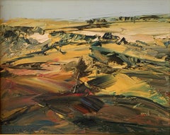 Paysage abstrait contemporain, huile sur toile « My Lovely Florence » de Masri