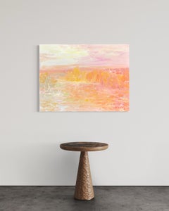 Pintura original de un paisaje lleno de vida de Masri, en estilo impresionista contemporáneo