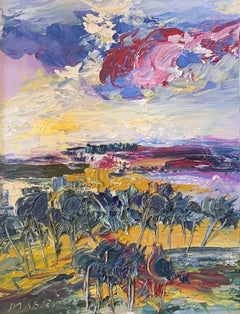 "Outside Florence "Contemporary Landscape Oil On Canvas by Masri