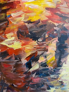 'Autoritratto #49' Ritratto astratto di Masri - Tecnica mista 30 "x24"