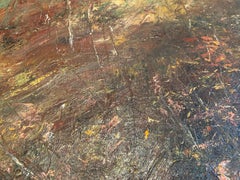 "Serene Fields" Huile sur toile Paysage contemporain d'expressionnisme abstrait