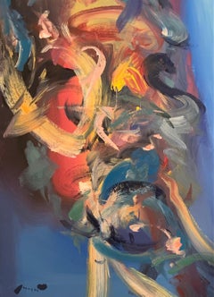 "Still waters run deep" oil on canvas 31.5" x 24" by Masri 